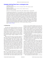 Unsteady draining flows from a rectangular tank