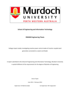 Voltage impact studies investigating reactive power control modes of inverter-coupled wind generation connected to a weak rural feeder
