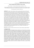 Polymer templated nickel cobaltate for energy storage