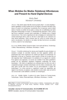 When mobiles go media: Relational affordances and present-to-hand digital devices