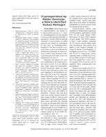 Cryptosporidium sp. rabbit genotype, a newly identified human pathogen