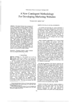 A new contingent methodology for developing marketing website