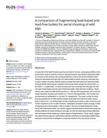 A comparison of fragmenting lead-based and lead-free bullets for aerial shooting of wild pigs