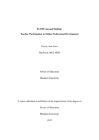 FLOTE-ing and sinking: Teacher participation in online professional development