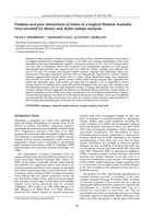 Predator and prey interactions of fishes of a tropical Western Australia river revealed by dietary and stable isotope analyses