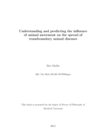 Understanding and predicting the influence of animal movement on the spread of transboundary animal diseases