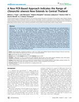 A new PCR-based approach indicates the range of Clonorchis sinensis now extends to central Thailand
