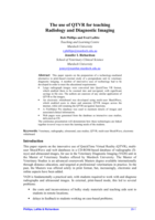 The use of QTVR for teaching radiology and diagnostic imaging