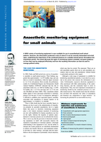 Anaesthetic monitoring equipment for small animals