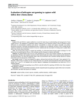 Evaluation of helicopter net-gunning to capture wild fallow deer (Dama dama)