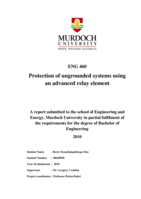 Protection of ungrounded systems using an advanced relay element