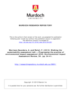 Walking the sustainability assessment talk — Progressing the practice of environmental impact assessment (EIA)