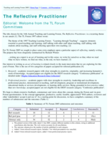 The reflective practitioner