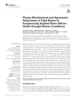 Physio-Biochemical and agronomic responses of Faba Beans to exogenously applied Nano-Silicon under drought stress conditions