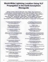 World-wide lightning location using VLF propagation in the Earth-ionosphere waveguide