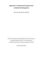 Application of a spatial decision support system to National Park management