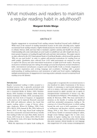 What motivates avid readers to maintain a regular reading habit in adulthood?