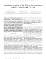 Quantitative analysis of the effects queuing has on a CCID3 controlled DCCP flow