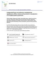 Integrated fecal microbiome–metabolome signatures reflect stress and serotonin metabolism in irritable bowel syndrome