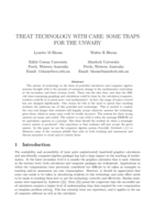 Treat technology with care: Some traps for the unwary
