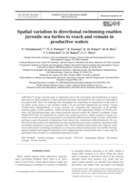 Spatial variation in directional swimming enables juvenile sea turtles to reach and remain in productive waters