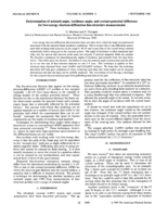 Determination of azimuth angle, incidence angle, and contact-potential difference for low-energy electron-diffraction fine-structure measurements