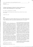 A rapid and inexpensive method for surface sterilisation of Ecklonia radiata (Phaeophyta) for tissue culture