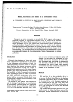 Birds, resources and time in a tablelands forest