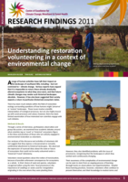 Understanding restoration volunteering in a context of environmental change