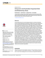 Avitourism and Australian important bird and biodiversity areas