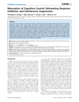 Maturation of Cognitive Control: Delineating Response Inhibition and Interference Suppression