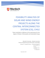 Feasibility analysis of solar and wind energy projects along the central interconnected system (CIS), Chile