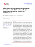 Detection of Mediterranean fruit fly larvae Ceratitis capitata (Diptera: Tephidae) in different types of fruit by HS-SPME GC-MS method
