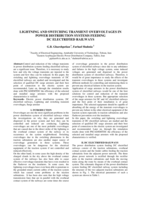 Lightning and switching transient overvoltages in power distribution systems feeding DC electrified railways