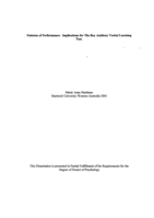 Patterns of performance: Implications for the Rey auditory verbal learning test