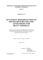Successful rehabilitation of species-rich heathlands after mining for heavy minerals