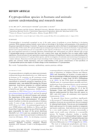 Cryptosporidium species in humans and animals: current understanding and research needs