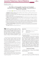 The effect of geographic location on circannual adrenocorticotropic hormone plasma concentrations in horses in Australia