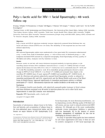 Poly-l-lactic acid for HIV-1 facial lipoatrophy: 48-week follow-up