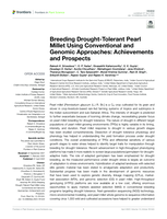 Breeding Drought-Tolerant Pearl Millet using conventional and genomic approaches: Achievements and prospects