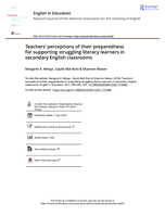 Teachers’ perceptions of their preparedness for supporting struggling literacy learners in secondary English classrooms