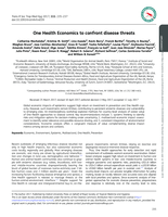 One Health Economics to confront disease threats