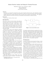 Robust passivity analysis and design for chemical processes