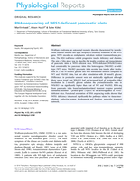 RNA-sequencing of WFS1-deficient pancreatic islets
