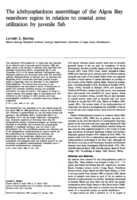 The ichthyoplankton assemblage of the Algoa Bay nearshore region in relation to coastal zone utilization by juvenile fish