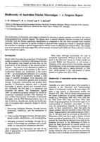 Biodiversity of Australian marine macroalgae — A progress report