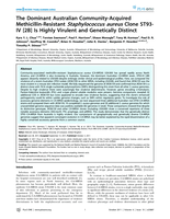 The dominant Australian community-acquired methicillin-resistant Staphylococcus aureus clone ST93-IV [2B] is highly virulent and genetically distinct