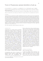 Vector of Trypanosoma copemani identified as Ixodes sp.