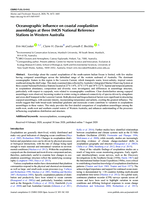 Oceanographic influence on coastal zooplankton assemblages at three IMOS National Reference Stations in Western Australia