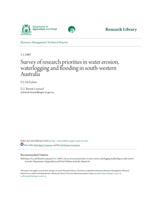 Survey of Research Priorities in Water Erosion, Waterlogging and Flooding in South Western Australia